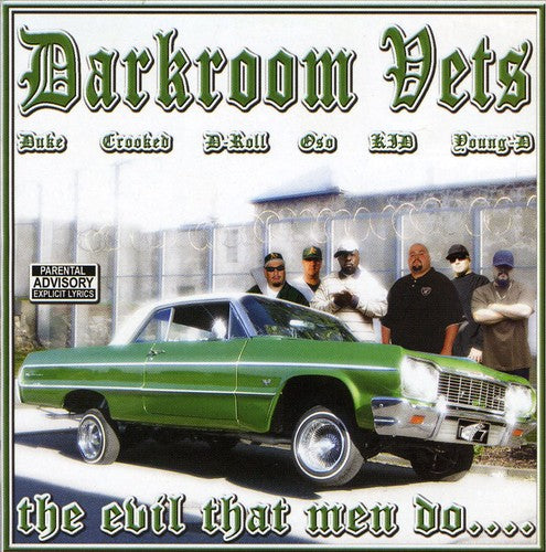the album cover for Darkroom Vets - The Evil That Men Do
