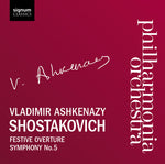 the album cover for VLADIMIR ASHKENAZY - Festive Overture Op 96 / Sym 5 in D Major Op 47