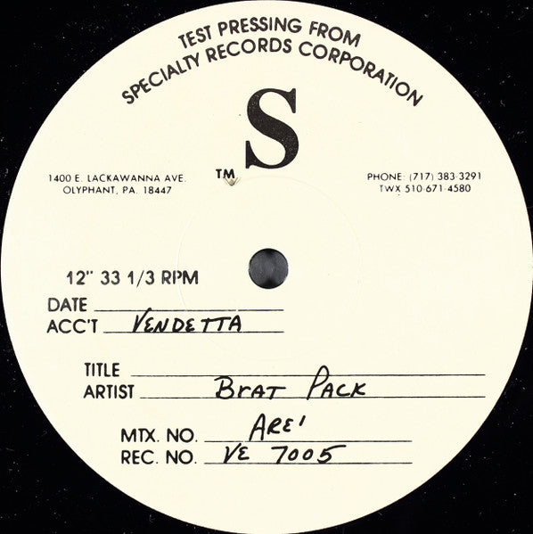 The Brat Pack : So Many Ways (Do It Properly Part II) (12", Single, TP)