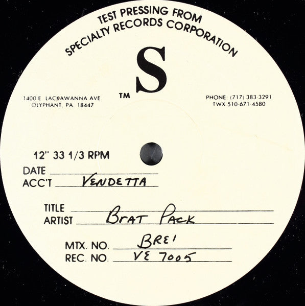 The Brat Pack : So Many Ways (Do It Properly Part II) (12", Single, TP)