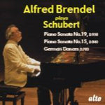 the album cover for Alfred Brendel - Piano Sonatas 15 & 19 / 16 German Dances