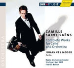 the album cover for C. SAINT-SAENS - Complete Works for Cello and Orchestra