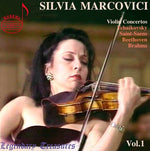 the album cover for Silvia Marcovici - Violin Concertos 1