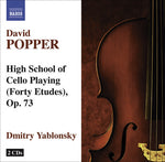 the album cover for Dmitry Yablonsky - High School of Cello Playing (40 Etudes) Op. 73