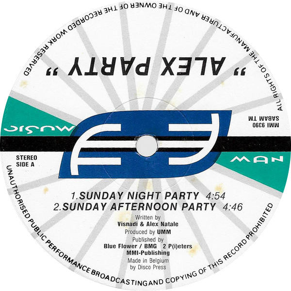 Alex Party : Sunday Night Party (12")