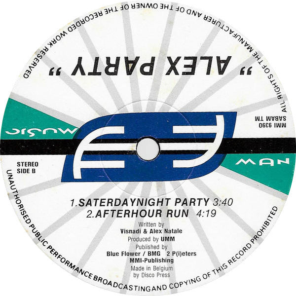 Alex Party : Sunday Night Party (12")