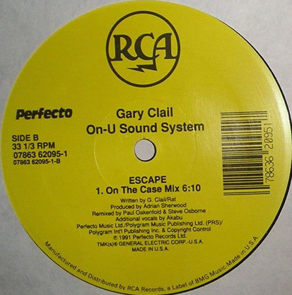 Gary Clail & On-U Sound System : Escape (12")