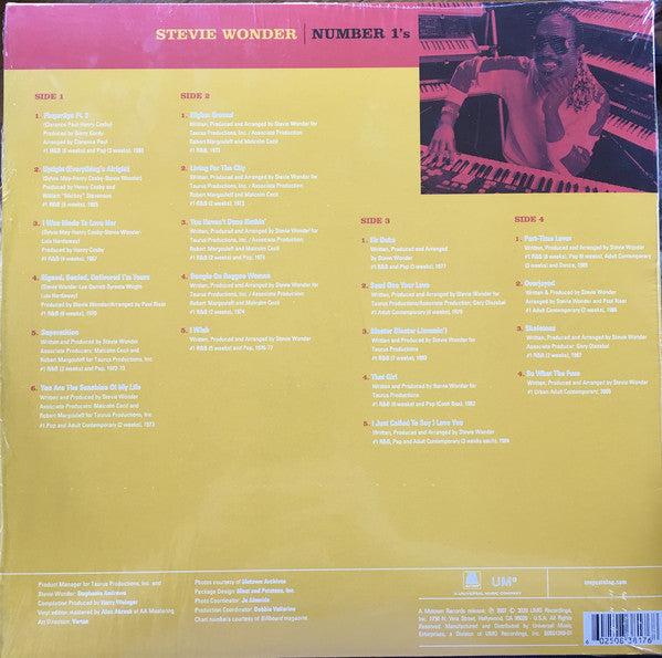Stevie Wonder : Number 1's (2xLP, Comp, Ltd, RE, Red)