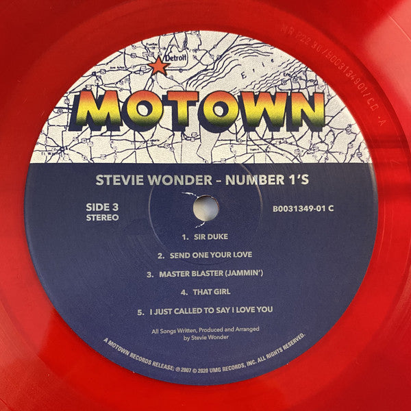 Stevie Wonder : Number 1's (2xLP, Comp, Ltd, RE, Red)