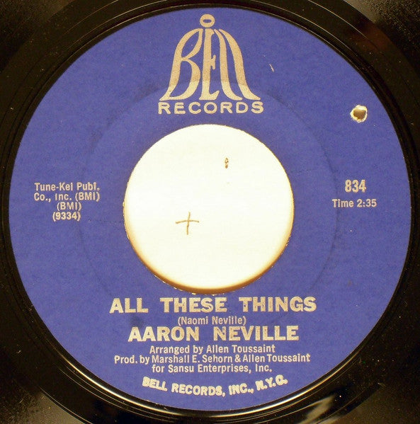 Aaron Neville : All These Things / She's On My Mind (7")