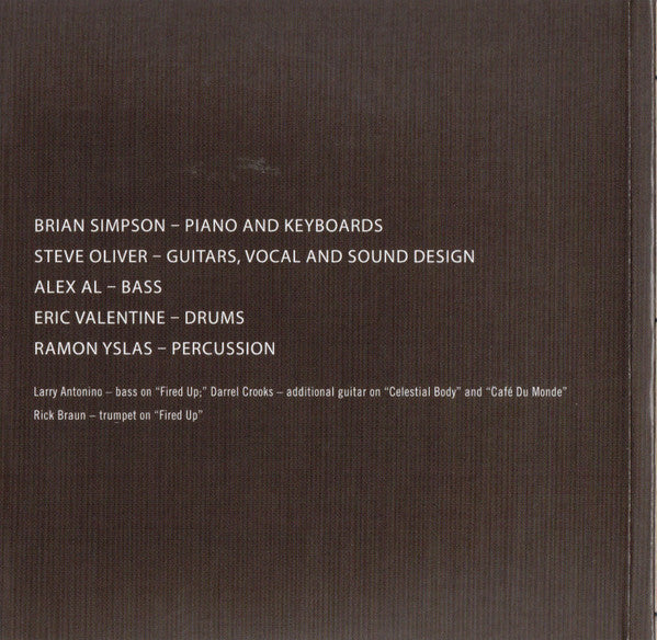 Brian Simpson & Steve Oliver (4) : Unified (CD, Album)