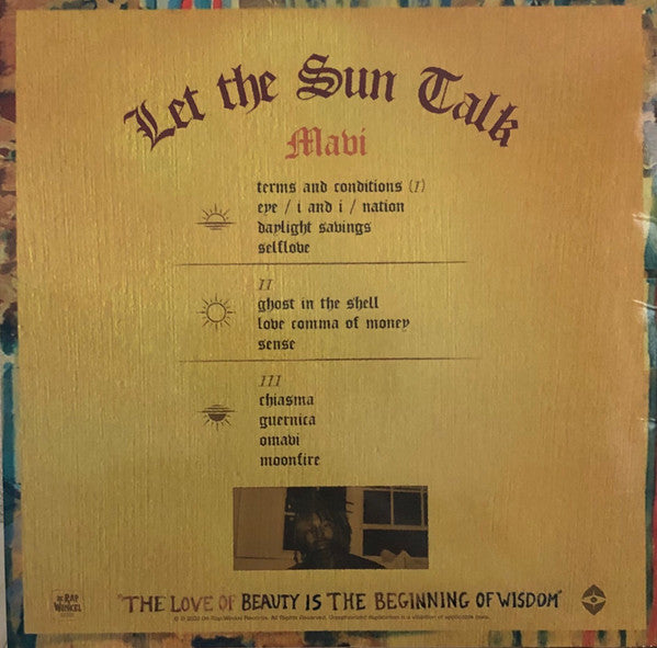 Mavi (12) : Let The Sun Talk (LP, Album, Ltd, Num)
