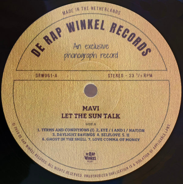 Mavi (12) : Let The Sun Talk (LP, Album, Ltd, Num)