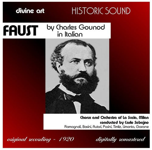 the album cover for Carlo Sabajno - Faust