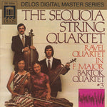 the album cover for The Sequoia String Quartet - Bartok/Ravel : STR QT/STR QT 3