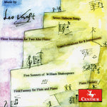 the album cover for L. Kraft - Five Sonnets of William Shakespeare
