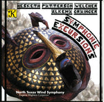 the album cover for North Texas Wind Symphony - Symphonic Excursions