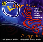 the album cover for North Texas Wind Symphony - Allegories
