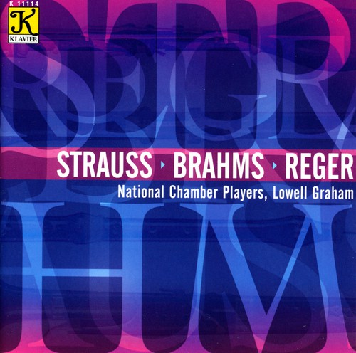 the album cover for Lowell Graham - Strauss Reger Brahms