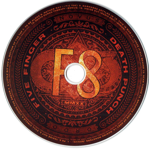 Five Finger Death Punch : F8 (CD, Album, Dig)