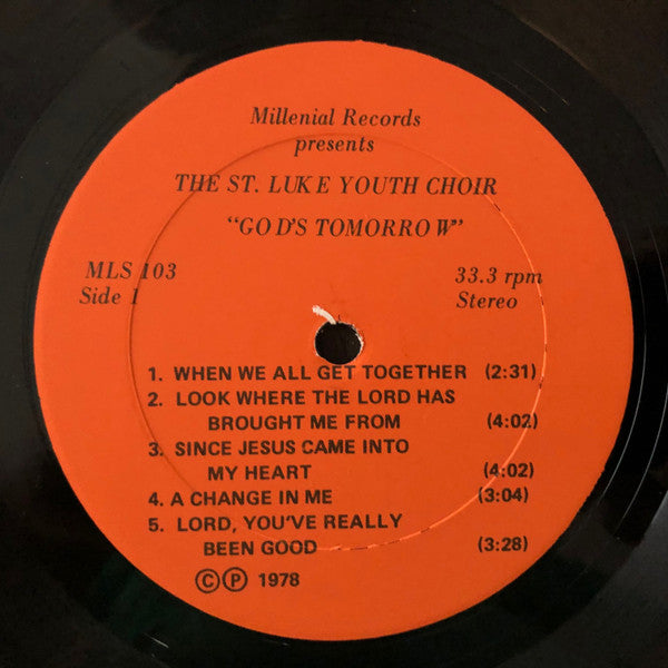 St. Luke Church Of God In Christ Youth Choir : God's Tomorrow (LP)
