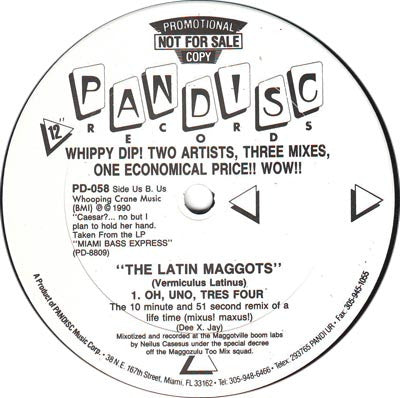 DXJ And The Miami Bass Mob* / The Latin Maggots : Do You Want To Rock? / Uh Uno Tres Four (12", Promo)