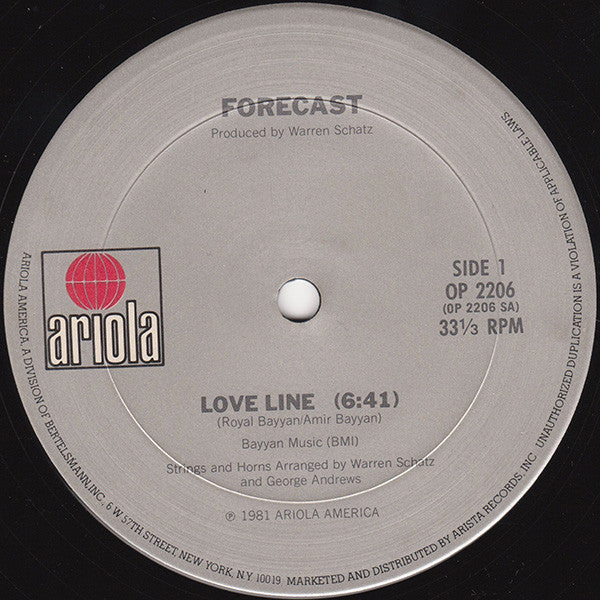 Forecast : Love Line (12", Single, Ltd)
