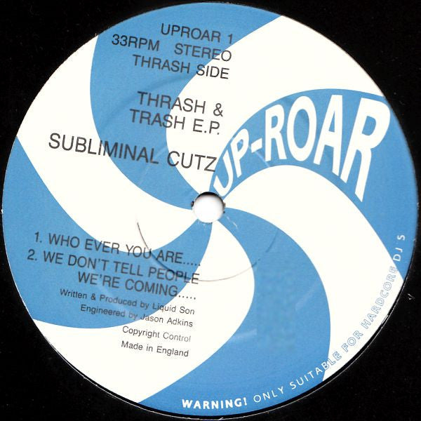 Subliminal Cutz / Masters Of Disaster : Thrash & Trash E.P. (12", EP)
