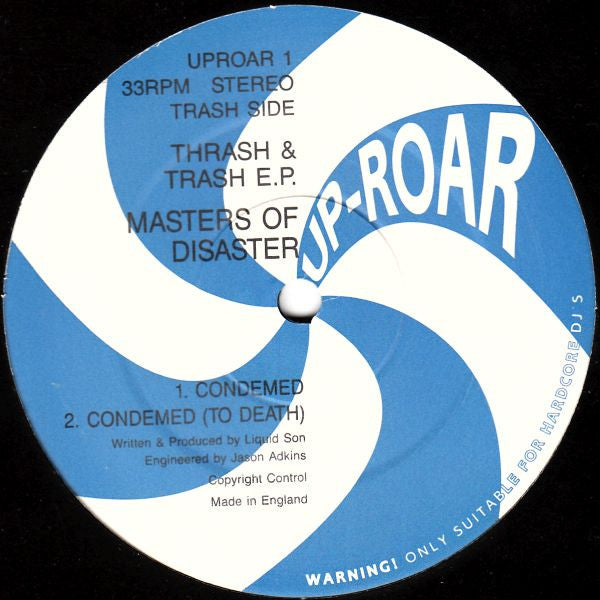 Subliminal Cutz / Masters Of Disaster : Thrash & Trash E.P. (12", EP)