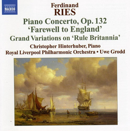 the album cover for Christopher Hinterhuber - Piano Concertos 3 (Farewell to England)