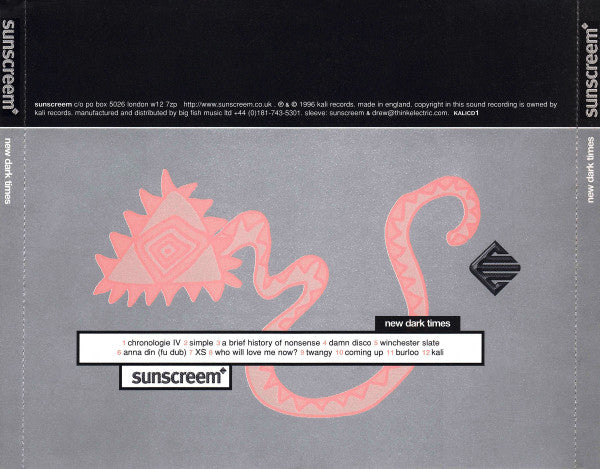 Sunscreem : New Dark Times (CD, Comp, Mixed)