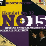 the album cover for MIKHAIL PLETNEV - Symphony No. 15 / Hamlet Op. 32