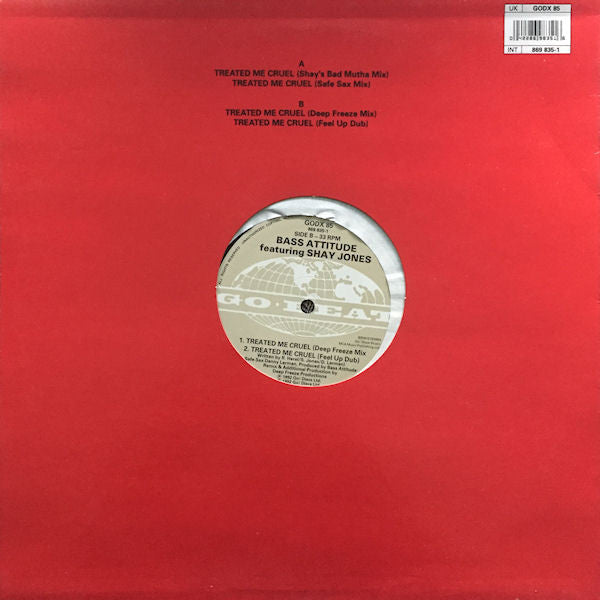 Bass Attitude : Treated Me Cruel (12")