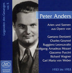 the album cover for PETER ANDERS - Opera Arias & Scenes