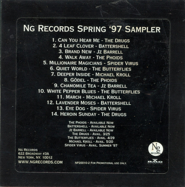 Various : Ng Records Spring '97 Sampler (CD, Comp, Promo, Smplr)