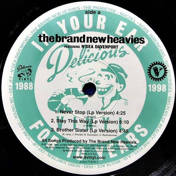 The Brand New Heavies Featuring N'Dea Davenport : Never Stop (12")