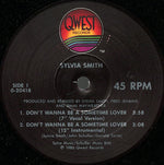 Sylvia Smith : Don't Wanna Be A Sometime Lover (12", Maxi)