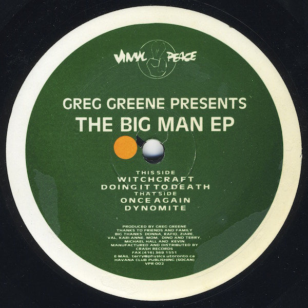Greg Greene : The Big Man EP (12", EP)