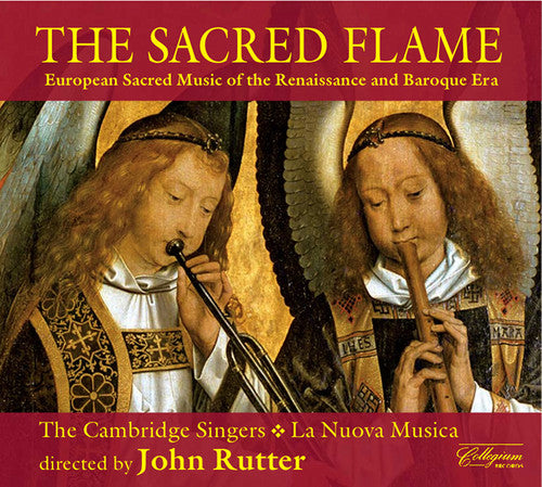 the album cover for JOHN RUTTER - Sacred Flame: European Sacred Music of Renaissance