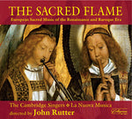the album cover for JOHN RUTTER - Sacred Flame: European Sacred Music of Renaissance