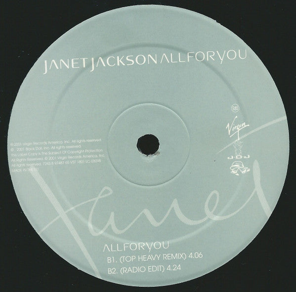 Janet Jackson : All For You (12", Gre)