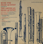 the album cover for American Brass Quintet - Music for Brass Quintet