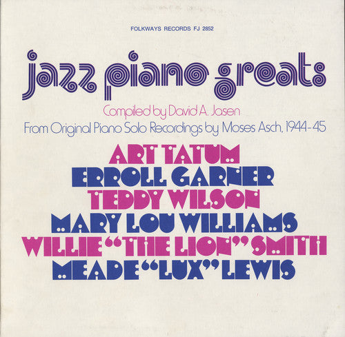the album cover for Jazz Piano Greats From Original Piano Solo Record - Jazz Piano Greats / Various