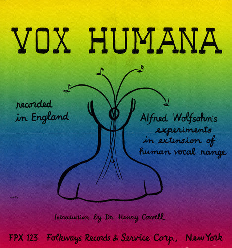 the album cover for Vox Humana Alfred Wolfsohns Experiments In Exten - Vox Humana / Various