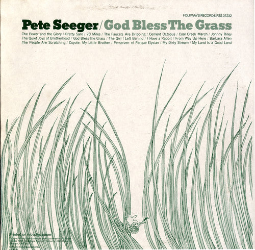 the album cover for Pete Seeger - God Bless the Grass