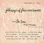 the album cover for The Song Swappers - Folk Songs of Four Continents
