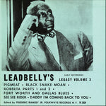 the album cover for Lead Belly - Lead Belly's Legacy, Vol. 3: Early Recordings