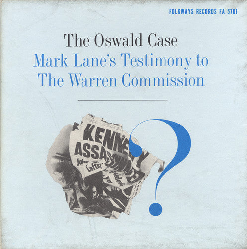 the album cover for Mark Lane - Oswald Case: Mark Lane's Testimony
