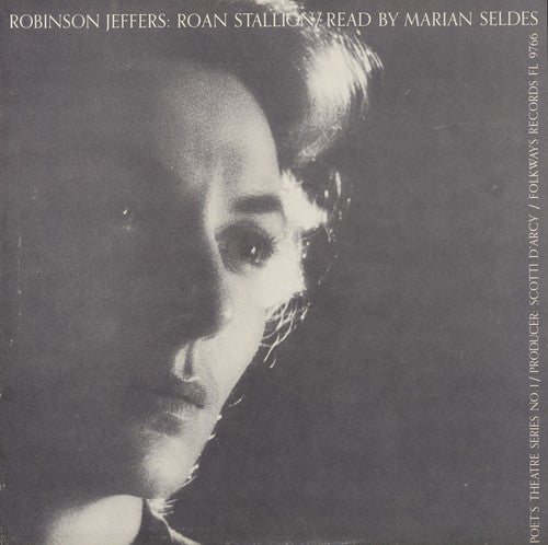 the album cover for Marian Seldes - The Roan Stallion: By Robinson Jeffers
