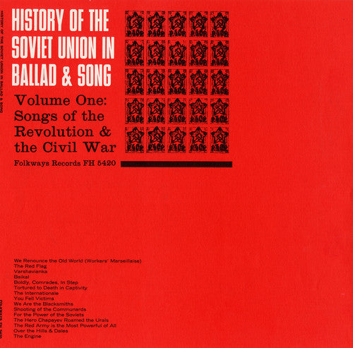 the album cover for History Of The Soviet Union In Ballad & Song - History of Soviet Union 1 / Various